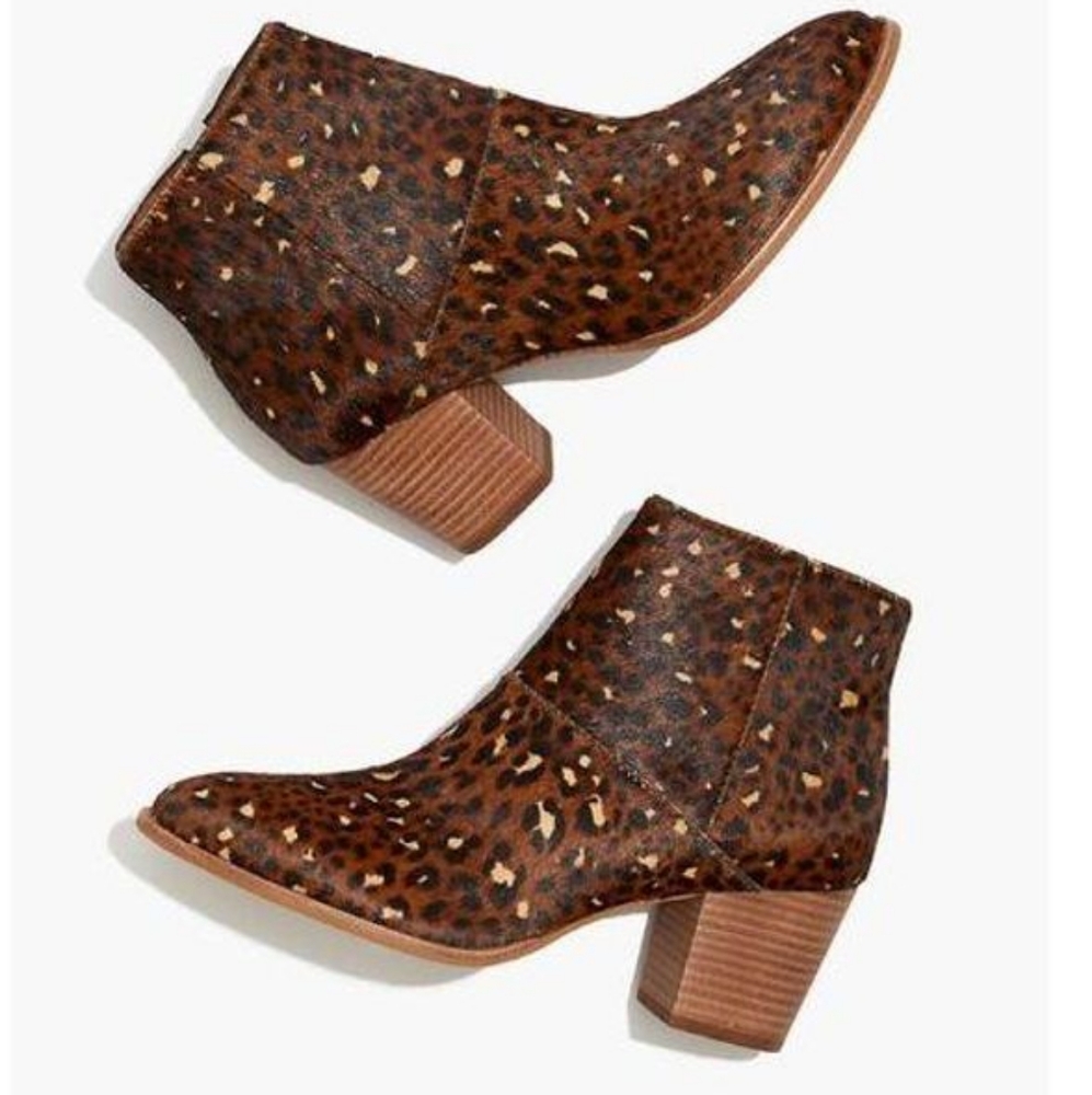 Leopard print boots